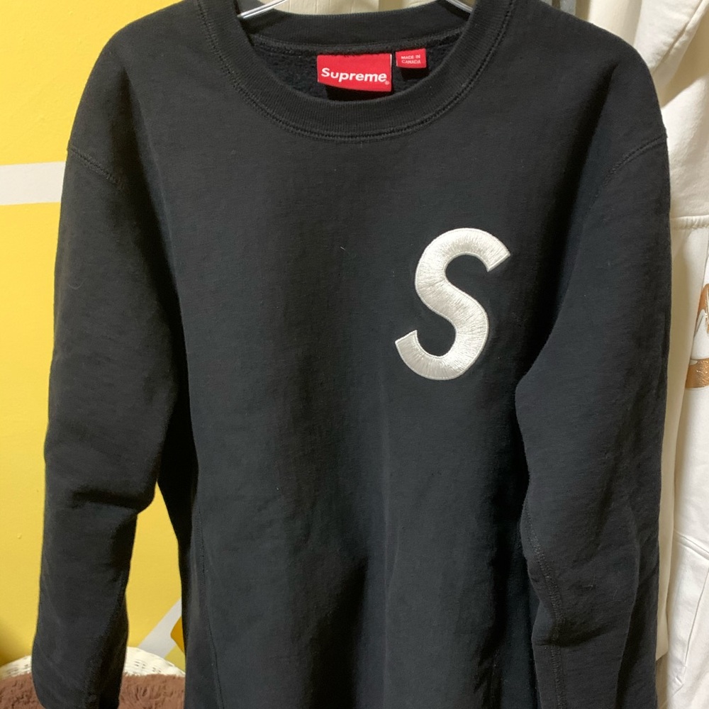 Supreme S crew neck sweater